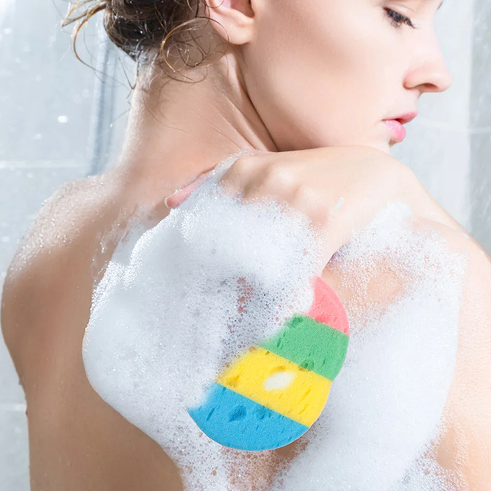 

5pcs Bath Sponges For Body Exfoliating Shower Sponge Skin Cleaning Scrubber Body Wash Sponge Bathing Accessories Shower Supplies