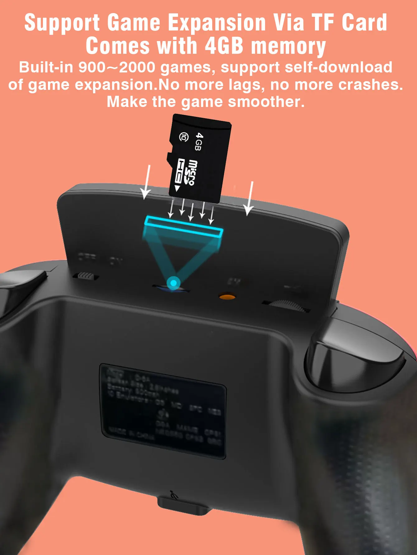 Portable Mini Handheld Game Console 2.8 Inch 16 Bit 2000 Video Pocket Player Handheld Game Player Support for 10 Emulators