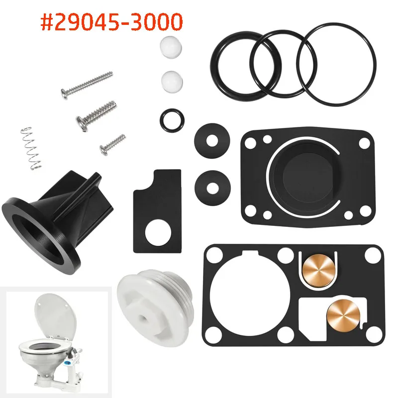 29045 Jabsco Twist N Lock Marine Manual Toilet Service Kit for 29090-2000 Compact & 29120-2000 Household Toilet Pump 1998 - 2007