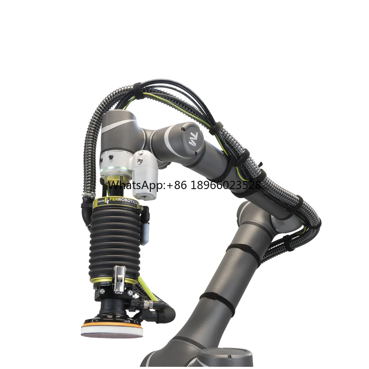 TM12S Collaborative Robot Arm Polishing Cobot 12kg Payload 1300mm Reach With Mirka Sander For Metal Sanding Polishing Robot