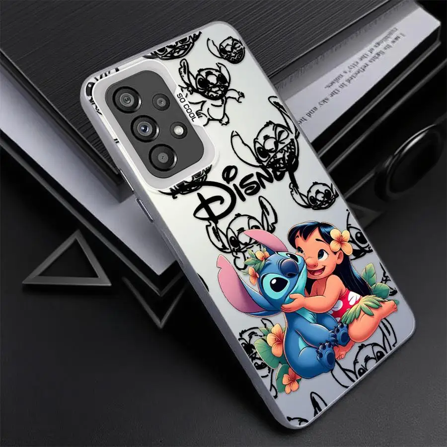 ディズニースティッチケース Samsung Galaxy A51 A56 A53 A73 A71 A72 A52 A54 A26 A36 A35 A55 ソフトシェル用