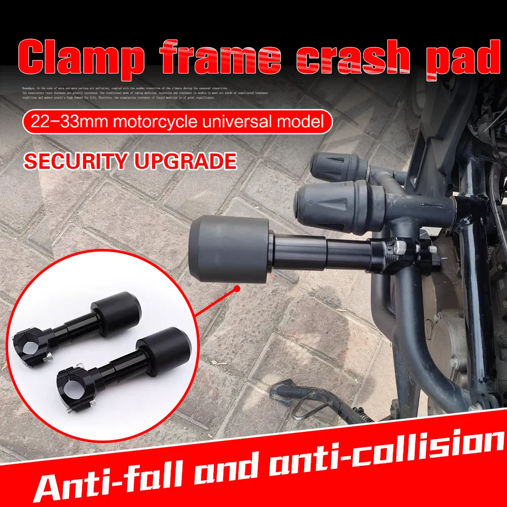 

Motorcycle Clamp Falling Protection Pad CNC Frame Sliders Crash Protector for Benelli Leoncino 150 800 CFMOTO NK450SR KOVE 321R