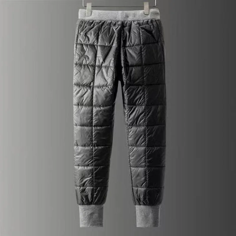 Fato de treino casual de gola alta, moletom quente, calça Harem Jogger grossa, Windbreak Down, conjunto de 2 peças, inverno