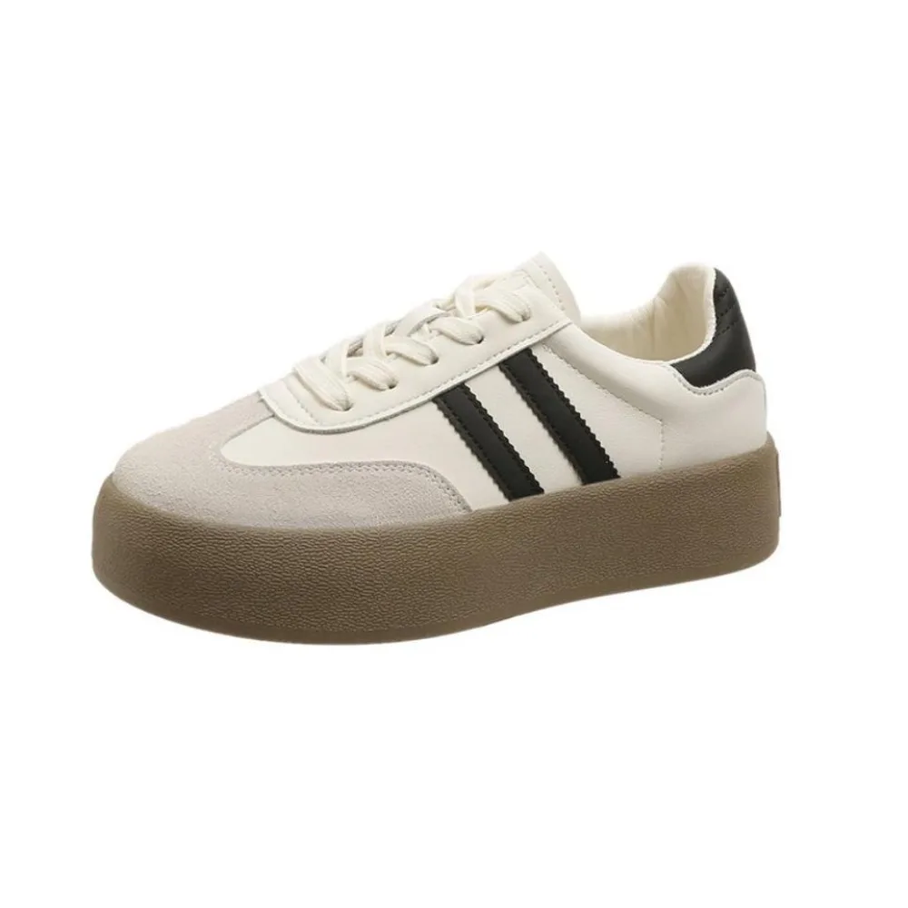 

Sports shoes thick sole casual board shoes women 2024 new cowhide everything soft sole inside increase de training shoes