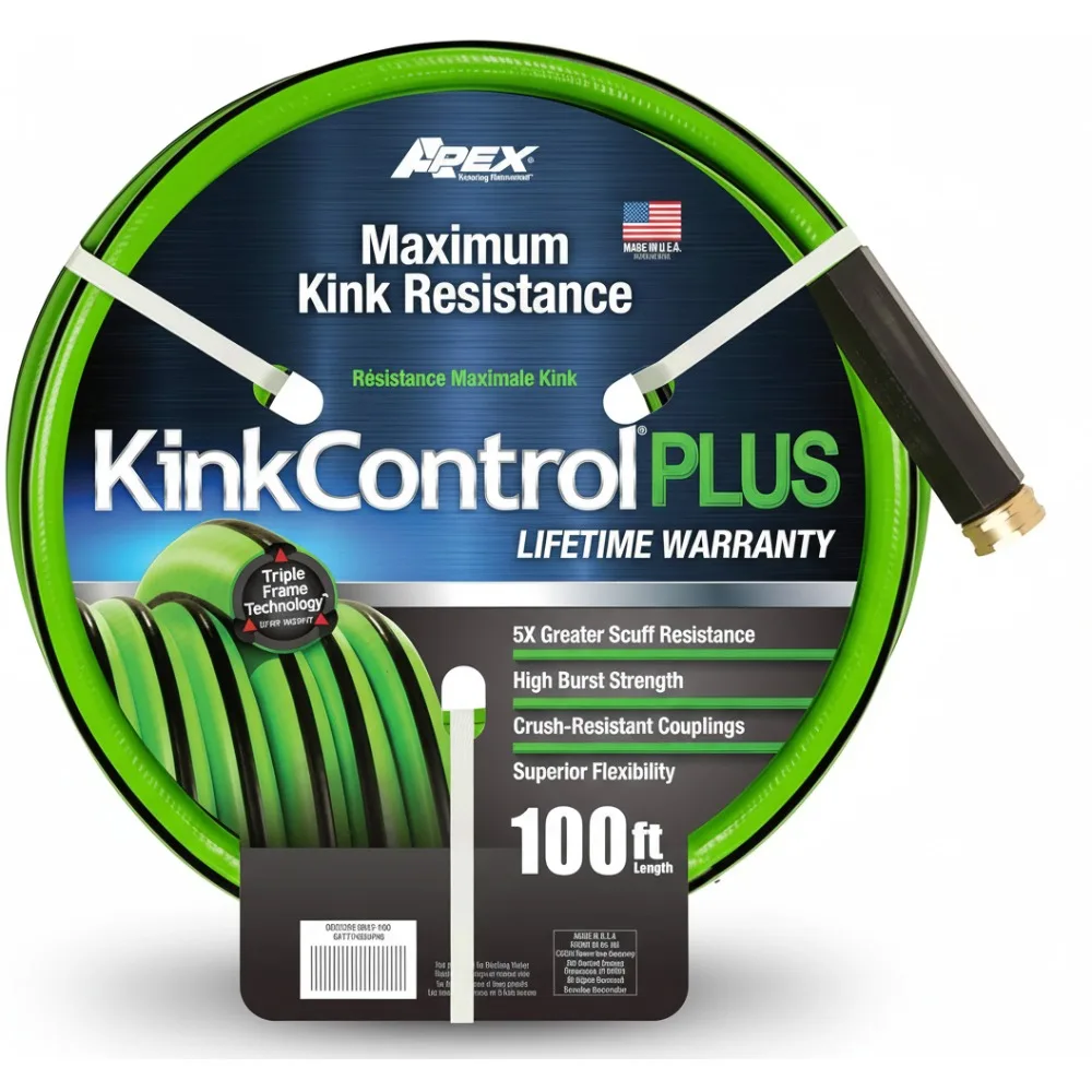 

100ft Heavy Duty Garden Hose - Kink Resistant, High Burst Strength, Flexible Water Hose for Outdoor Lawn Care
