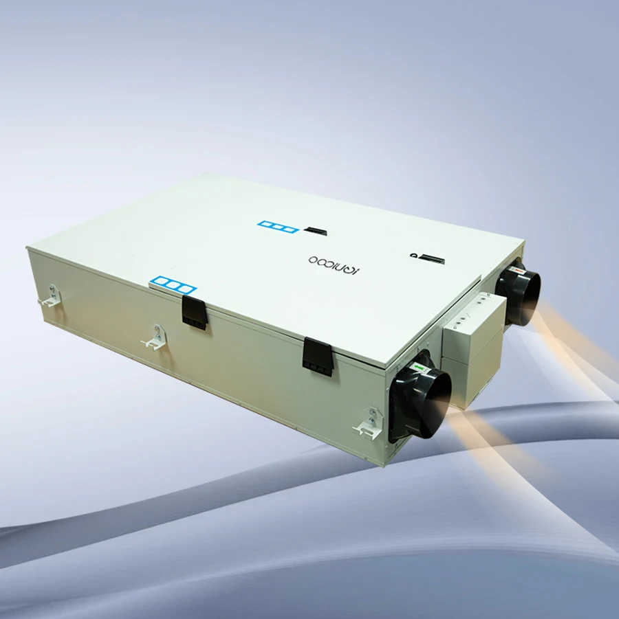 Heated Full House Ventilation System With CO2 Humidity Sensor Controller Preheating And Precooling Features Product