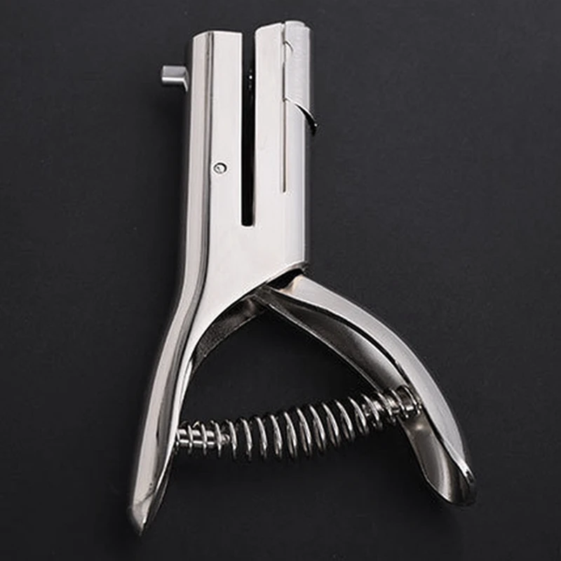 Single Hole Puncher Silver Single Hole Puncher 3Mm Round Hole Puncher Portable Hand-Held Long Hole Puncher