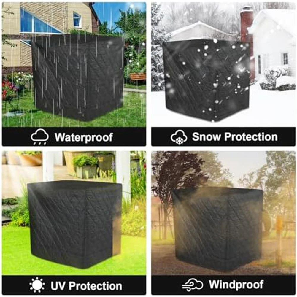 For 1000L IBC Tanks Rainwater Tank Cover Frost-Proof Cover Winter Weather Protection IBC Tank Frost Proof Cover