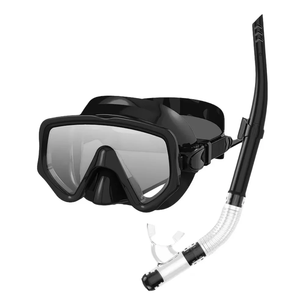 

Swimming Goggles Underwater Snorkeling Mask Anti Fog Waterproof Diving Snorkeling Mask Safe with Breathing Tube Dry Snorkel Set