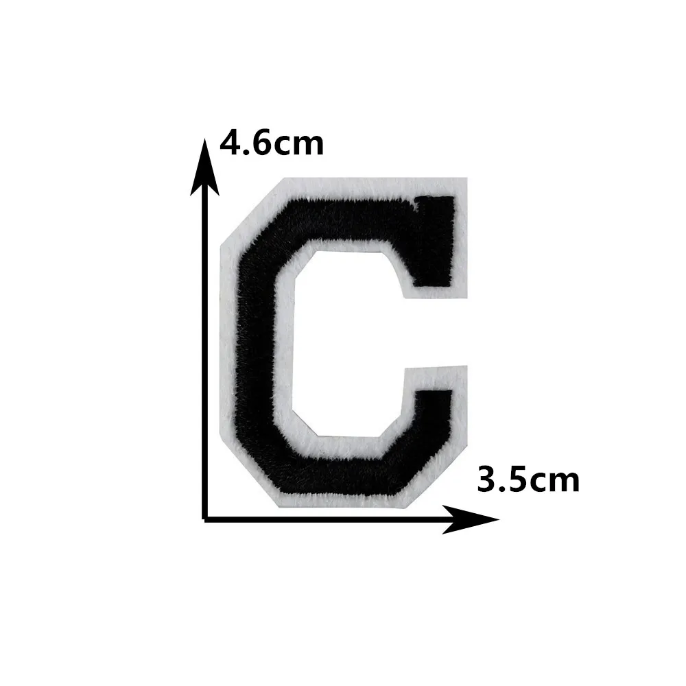 26 wyszywane litery naszywka do szycia do dekoracji odzieży DIY dostarcza materiały akcesoria do łatka do prasowania kleju topliwego