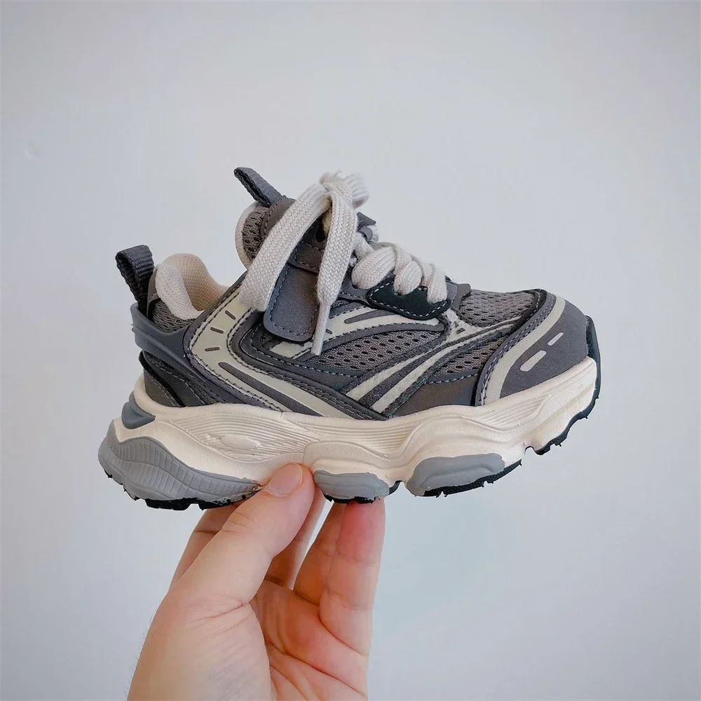 

1Y-13Y Boys' lightweight and comfortable running sneakers shoes fashionable shoes girls' breathable and non-slip sports shoes