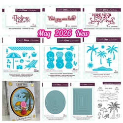 Hinking of You Beach Accessories Palm Beach Fine Postage Metal Cutting Dies DIY Handmade Scrapbook Photo Album Diary May 2026new