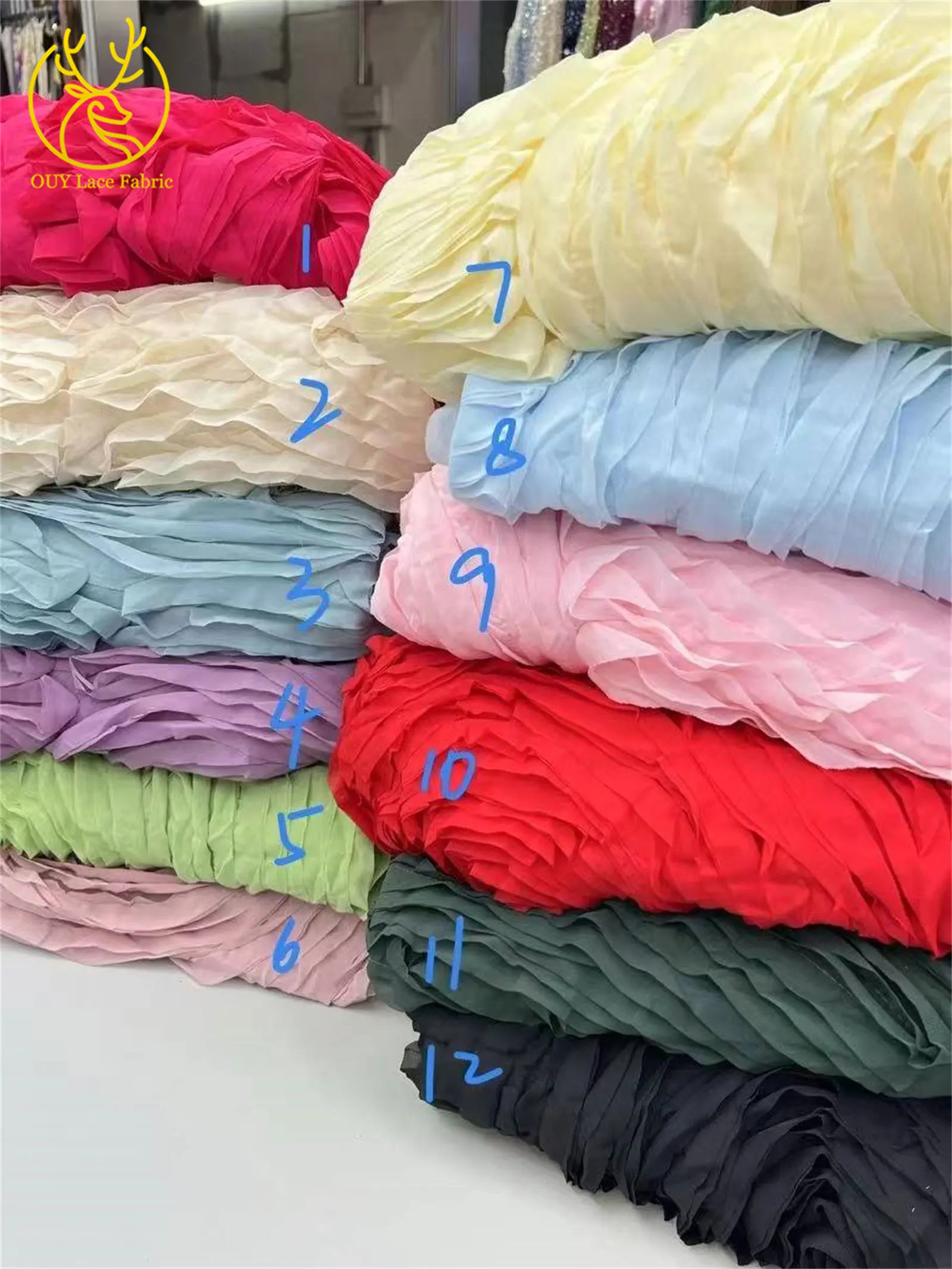 最新の 3D 大花柄フレンチチュールレース生地 2025 ナイジェリアアフリカのウェディングレース生地ウェディングパーティードレスに適した