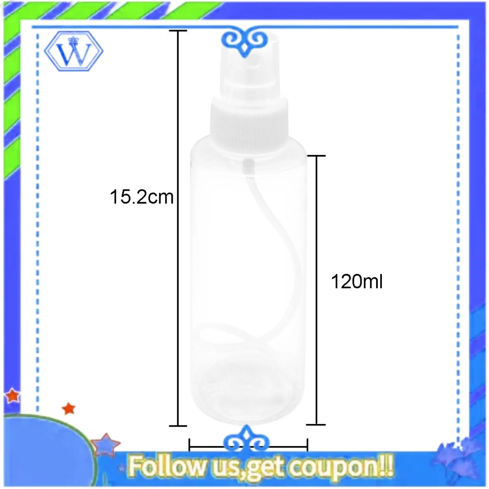 

A55P-36 Pack Fine Mist Clear Spray Bottles 120 Ml (4 Oz) With Pump Spray Cap, Reusable And Refillable Empty Plastic Bottles