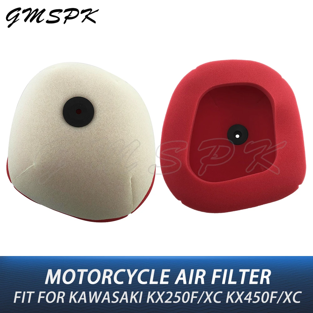 

Motorcycle Dual Foam Air Filter Intake Cleaner Fit For Kawasaki KX250F KX250XC KX450XC 2021-2023 KX450F 2019-2023 KX 450 250 F