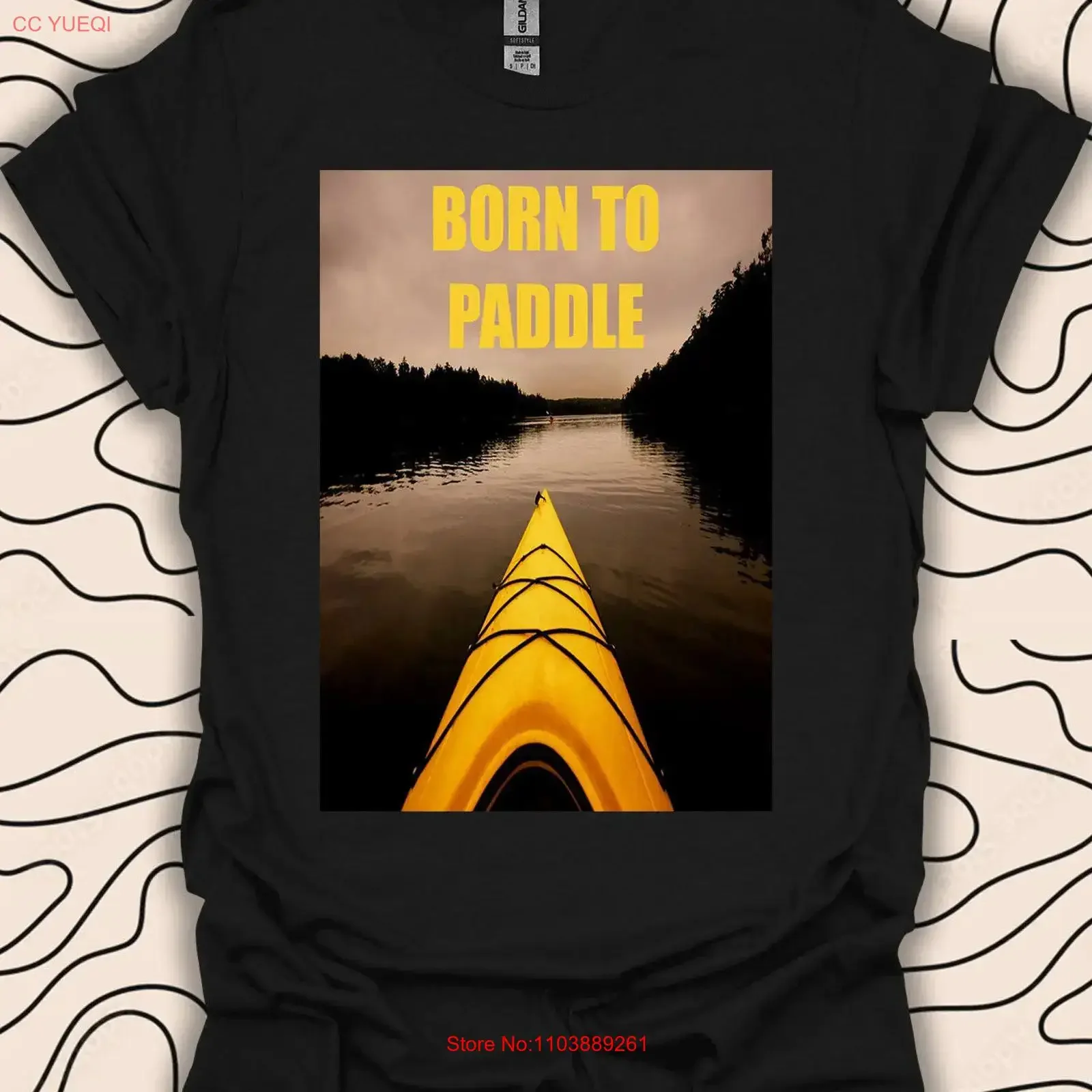 Футболка Born To Paddle для любителей каяков, приключения на открытом воздухе, 955 шт., винтажная стираная дышащая уличная одежда, мужская унисекс, повседневная мода