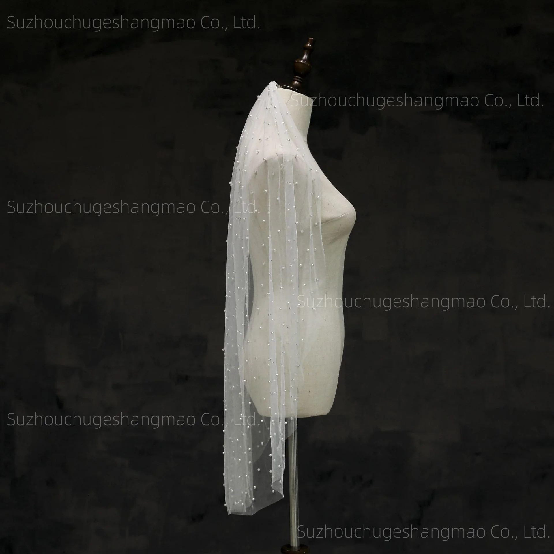 Romantic Bridal Wedding Veil One-Layer Pearl Veil One Layer With Comb Short And Sweet Pearl Veil In Stock