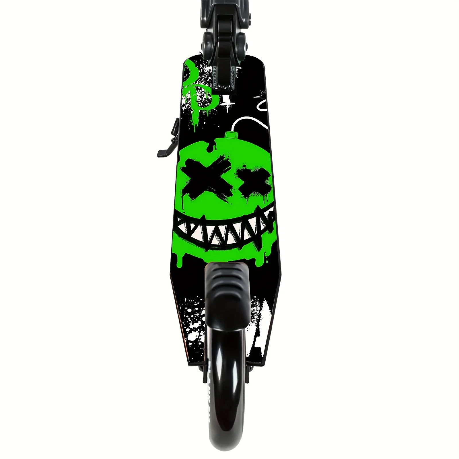 

1 зеленая наклейка-граффити с изображением монстра для самоката, декоративная наклейка для самоката своими руками/подходит для самокатов/портативных складных самокатов
