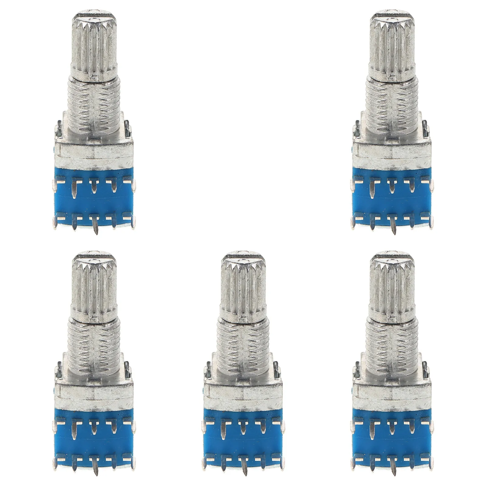 

5pcs Rotary Encoder Switch Metal Shaft Digital Potentiometer Replacement Mini Encoder For Diy Precise Position Adjustment