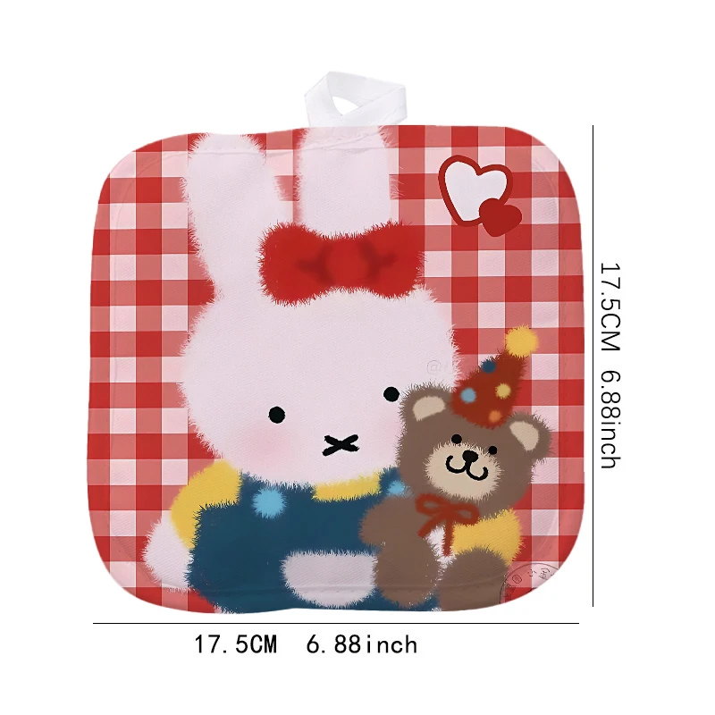 Miffys Rabbit Placemat Tableware Pad Coaster Mug Insulation Pad Table Mat Heat Insulation and Oil-proof Home Dining Plate Mat view 3