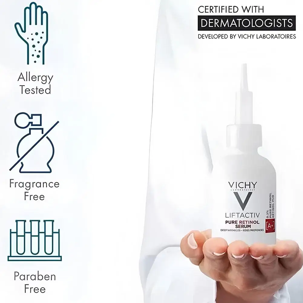 Vichy مصل الريتينول 30 مللي فيتامين B3 تبييض المضادة للتجاعيد جوهر ترطيب الخطوط الدقيقة تخفيض إصلاح عميق العناية بالبشرة #4