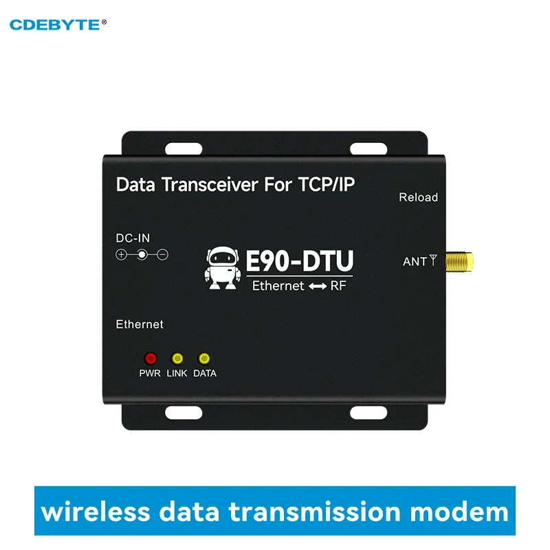 

LoRa 433MHz Ethernet Wireless Data Transmission Modem CDEBYTE E90-DTU(433L30)E 30dBm Long Range 8km UDP MQTT HTTP TCP Industrial