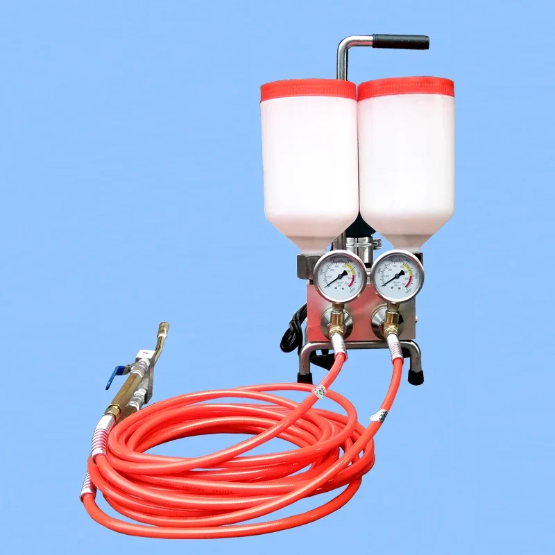 High Pressure Double Liquid Polyurethane Foam/epoxy Concrete Crack  Grouting Machine
