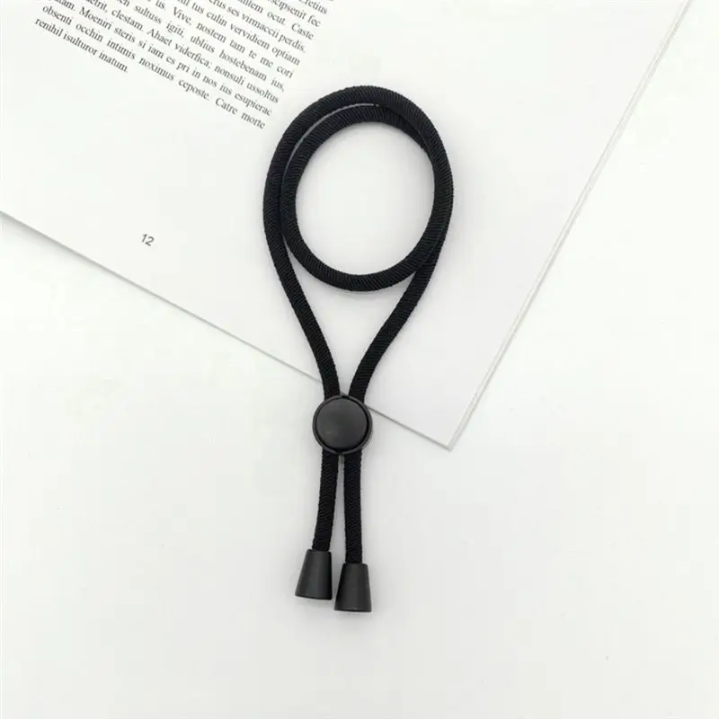 6PC Afro Puff Ponytail Ties Adjustable Hair Ties Long Hairband For Thick Natural Curly Hair Bun Long Headband Ties-A50M