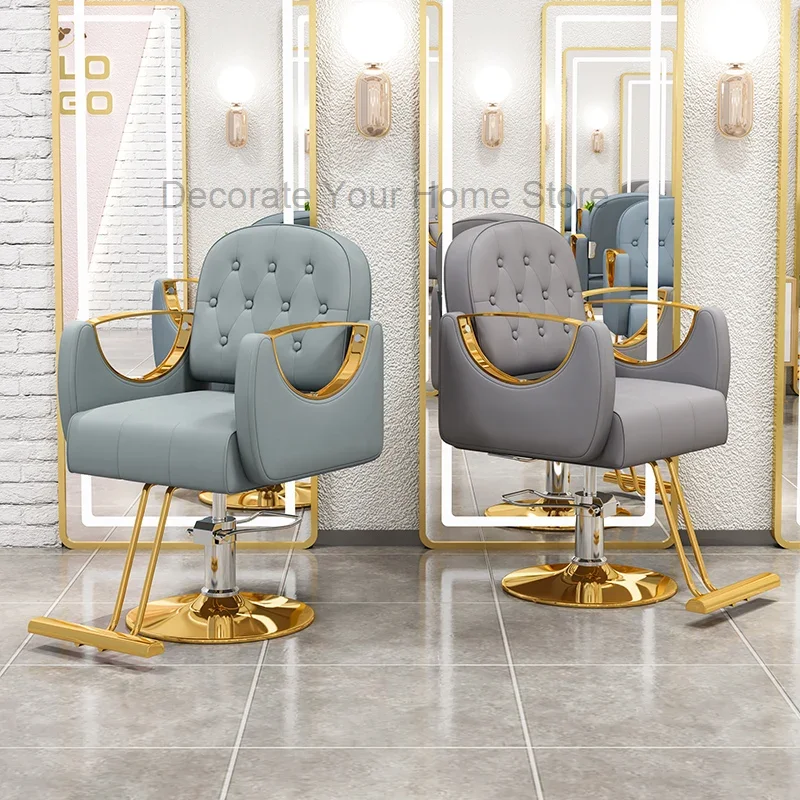 

Modern Salon Rotating Barber Chair Gamer Swivel Stool Barber Chairs Makeup Professional for Hair Stylist Silla Salon Furniture