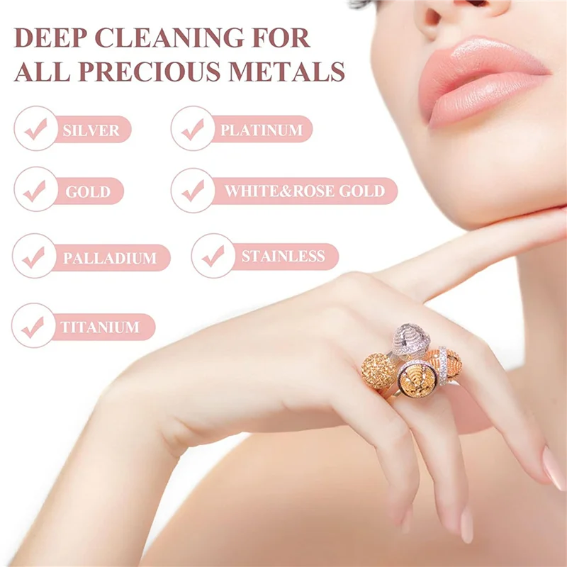 A7THK-200PCS قماش تنظيف المجوهرات، قماش تلميع احترافي ملفوف بشكل فردي، قماش تلميع فضي وردي 3.15X3.15In #4