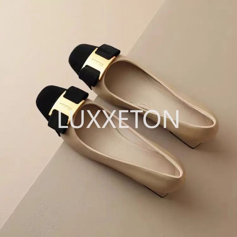 Women High Heeled Sandals Spring and Autumn New Elegant Patent Leather Square Toe Office Women Wear Resistant Formal Shoes