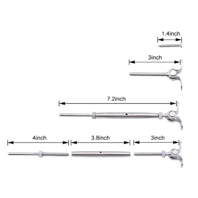 Fit 1/8" Stainless Steel Cable Railing Kit Stainless Steel Wire Drawing Deck Railing For Wood Posts