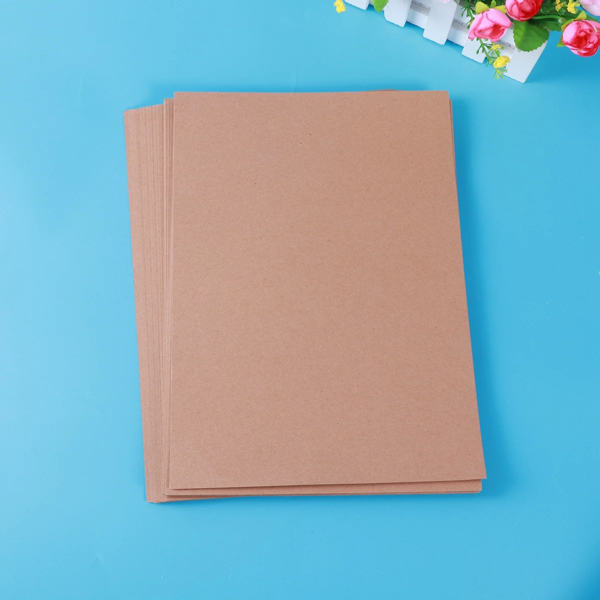 

1pcs A4 Brown Kraft Paper Sheets Durable For Diy Flower Wrap Gift Wrapping Vintage Bouquet Packing Craft Projects Decoration