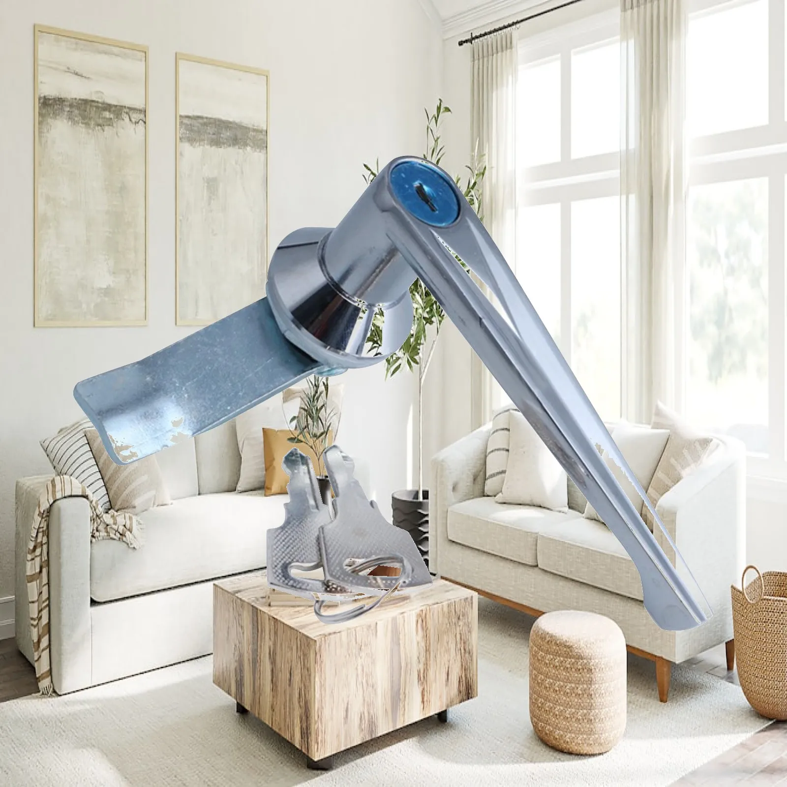 Cabinet Door Handle Lock Zinc Alloy Wear Resistant Secure Important Files for Switch Cabinets and Boxes