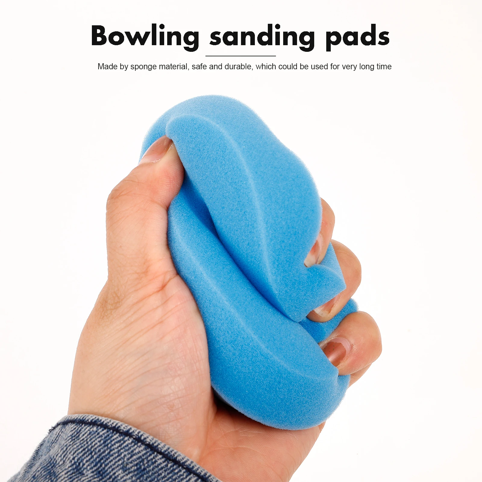 

4pcs Polishing Sponge for Bowling Ball Sanding Pads Durable Cleaning Sponge Professional Bowling Accessories Men Multi Use