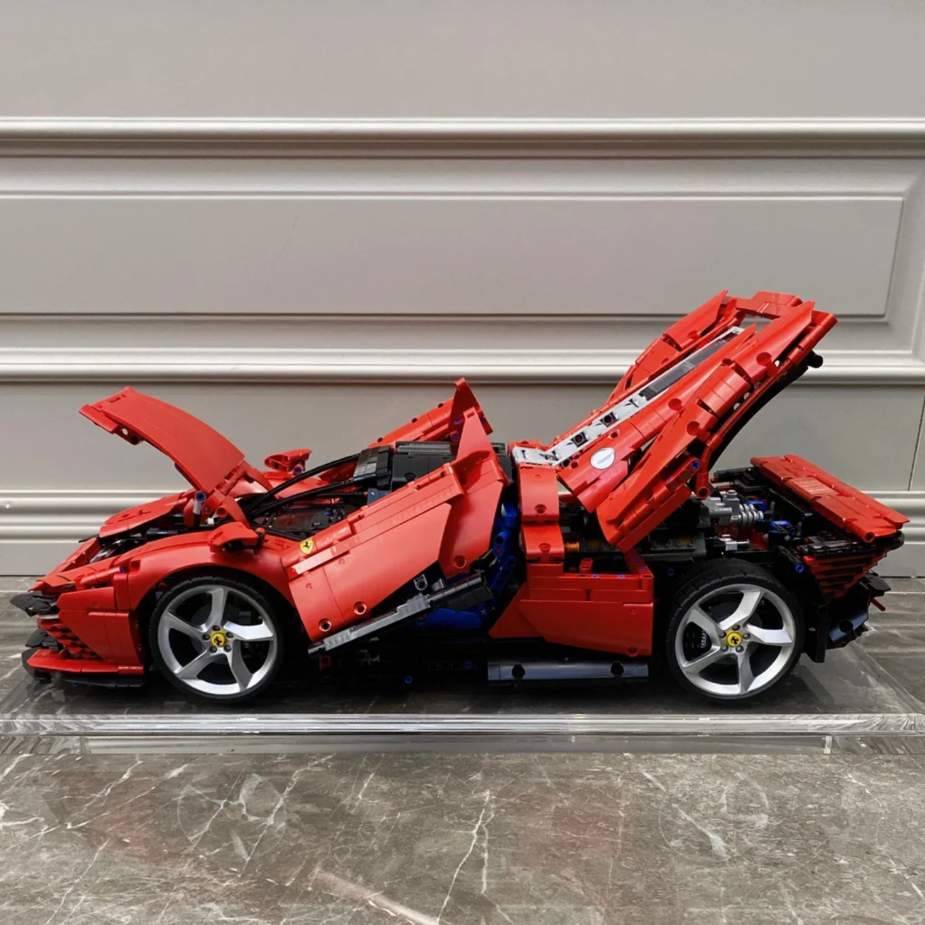 Blocos de Construção Técnicos MOC para Adultos e Crianças, Supercar, Daytona Racing, Speed Sport Car Model, Brick Puzzle Toys, Presente, 42143, 3778Pcs