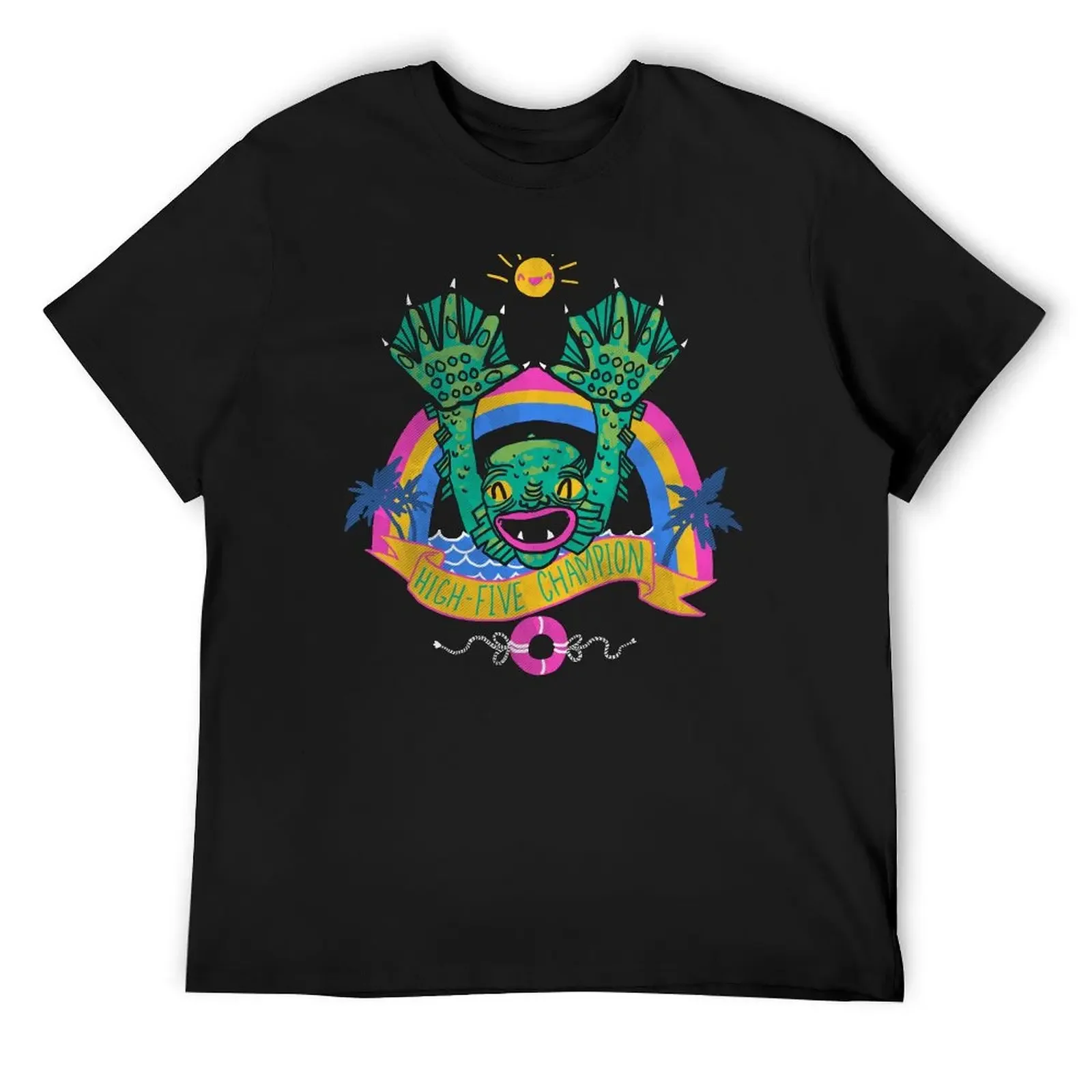 

High-Five Champion T-Shirt anime t shirts vintage clothes quick drying big and tall t shirts for men