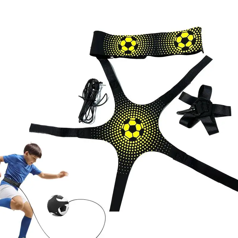 

Soccer Trainer For Kids Soccer Trainer Adjustable Belt Hands-Free Soccer Kick Throw Trainer Ball Locked Design Suit For All