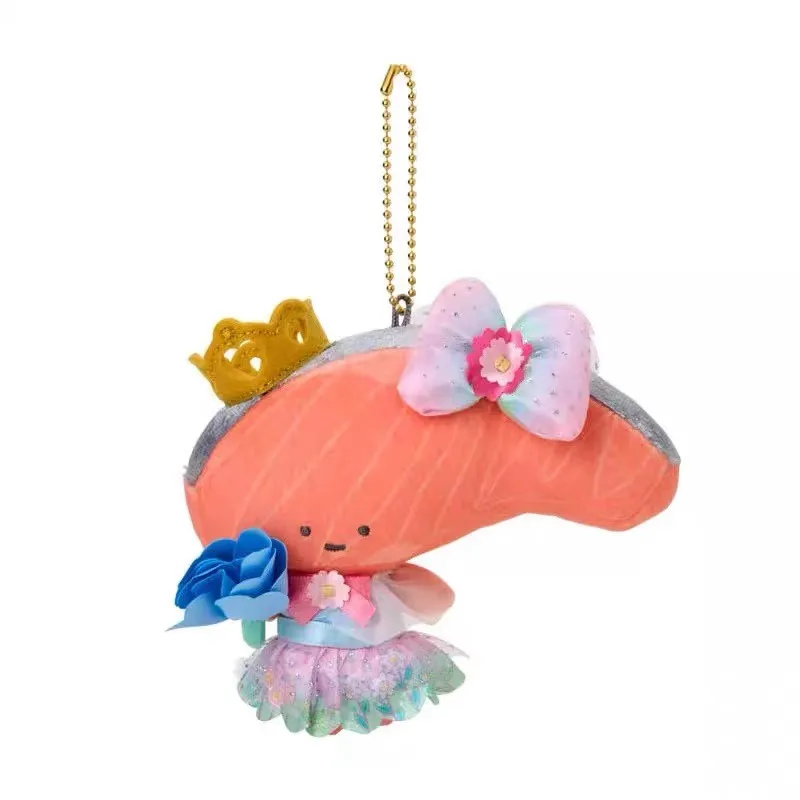 

KirimiChan Salmon Plush Keychain Mascot Everyone’s the Star Anime Cute Kawaii Bag Keychains Charm Ball Chain Keyring Girls Toys