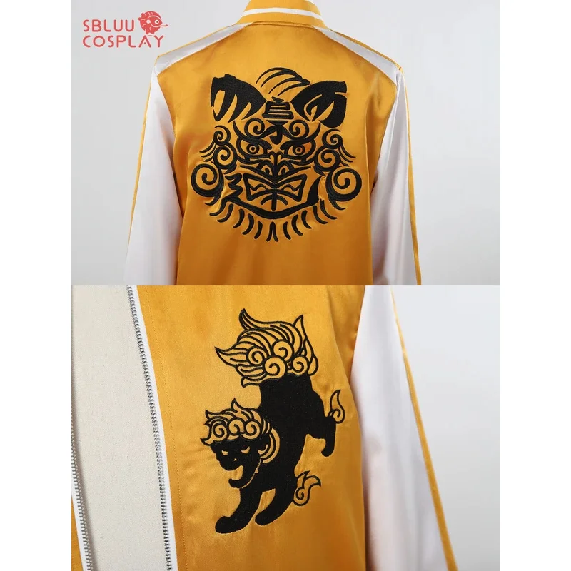 DY20SBluuCosplay Anime Tomiyama Choji Jo Togame Kostum Cosplay Jersey Jaket Bordir Lion Den College Pakaian Olahraga Harian25
