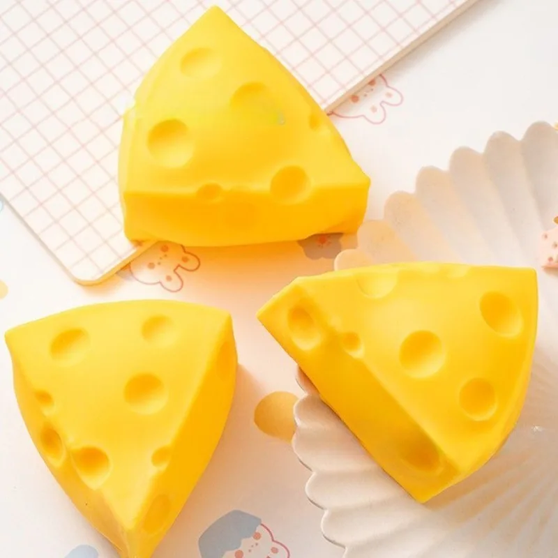 

Мягкая неотскакивающая игрушка-антистресс ручной работы: Сквиши-шарик из кокосового масла в форме сыра. Средство для снятия стресса, сувениры для вечеринок, подарки для взрослых.