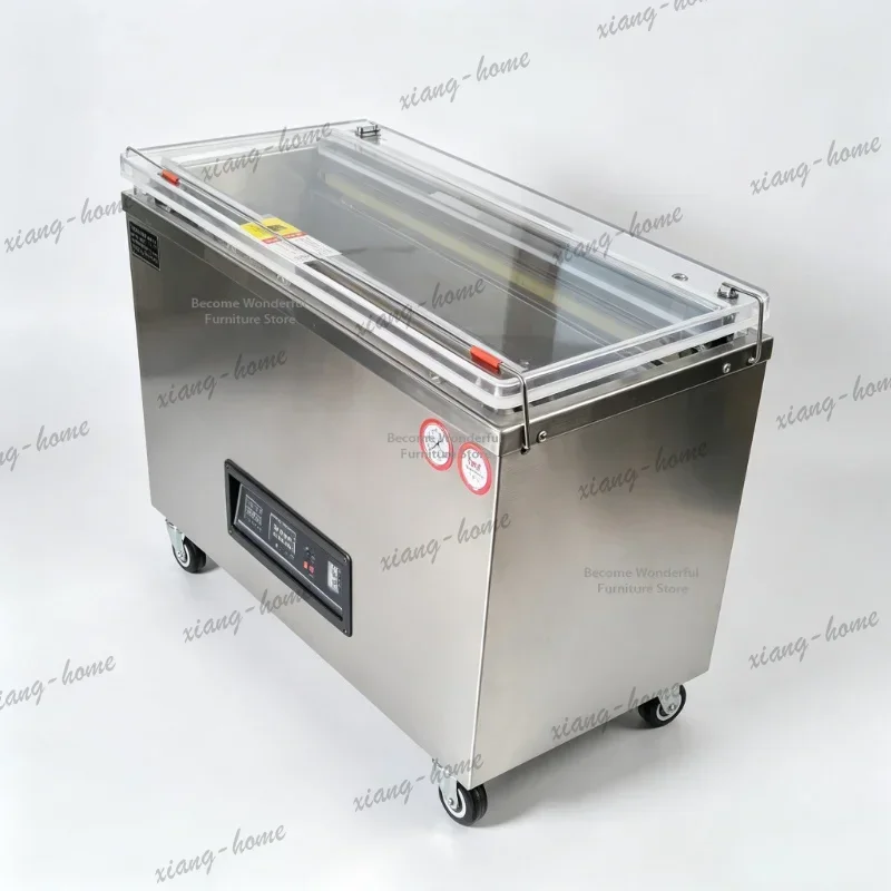 YJ Automatic Rice Brick Vacuum Packer Food Seafood Grain Tea Kitchen Sealer Fresh‑Keeping Digital Display Packing Machine FYPM