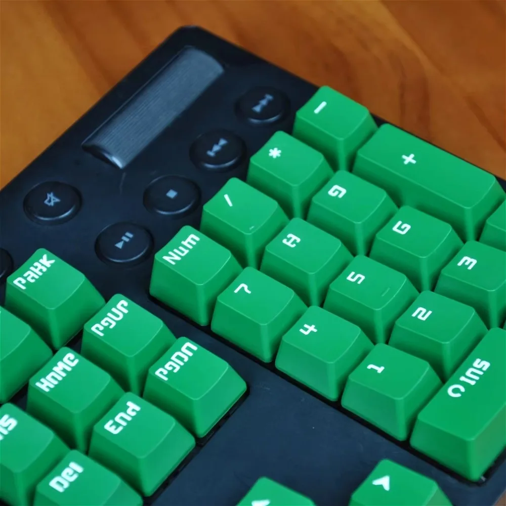 Capuchons de touches PBT pour Logitech G610 G512 G Pro, profil OEM épais et durables, capuchons de touches verts à Double injection