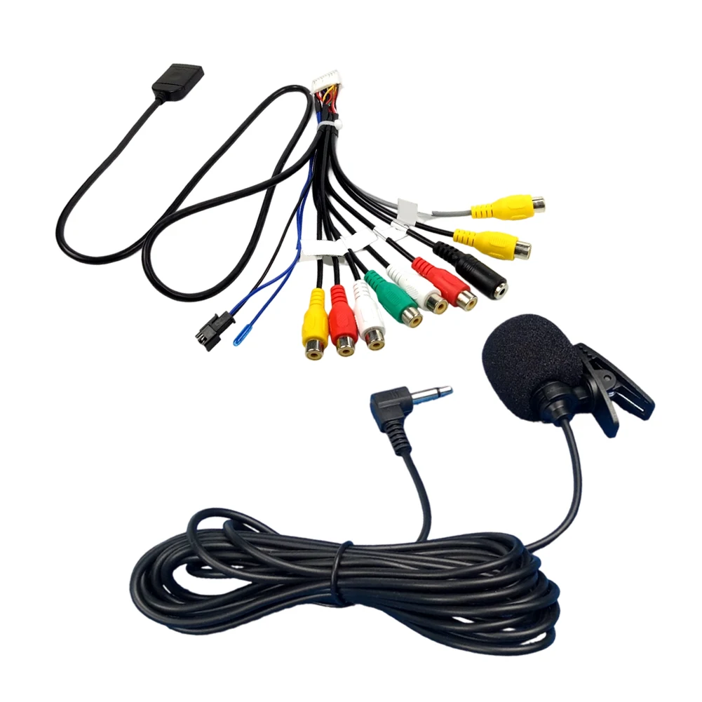 Car Multimedia Setup Microphone Connector 4G Audio Adapter Black 3.5mm Microphone Interface Anti-corrosion Material
