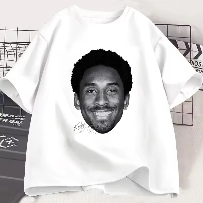 

Summer Couple's T-shirts Streetwear Quality Basketball Kobe Bryant Printed Graphics Top Men's Women's Outside T-Shirts