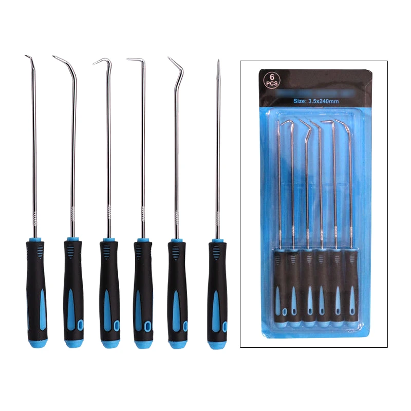 

6PCS Pick Hook Set Durable Extra Long O-Ring And Seal Remover Craft Hobby Tool Color Randomly Bearing Puller Tool Tools Tools