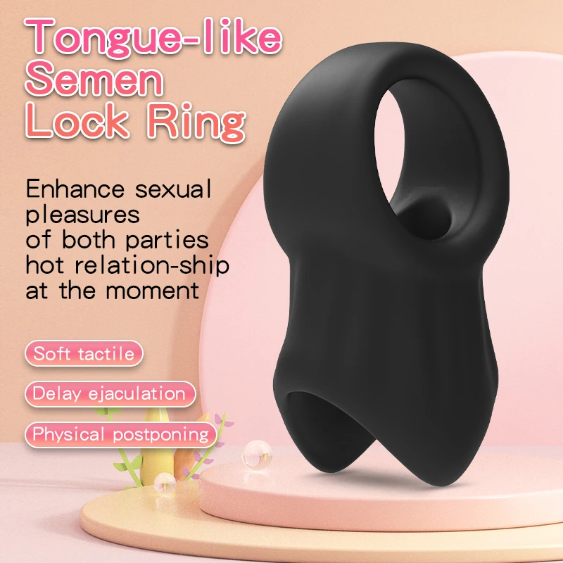 Soft Liquid Silicone Cock Ring Chastity Cage Penis Sleeve Juguetes Sexuales Sexshop Para Homens Sex​ Tooys For Man Gay Adult 18+