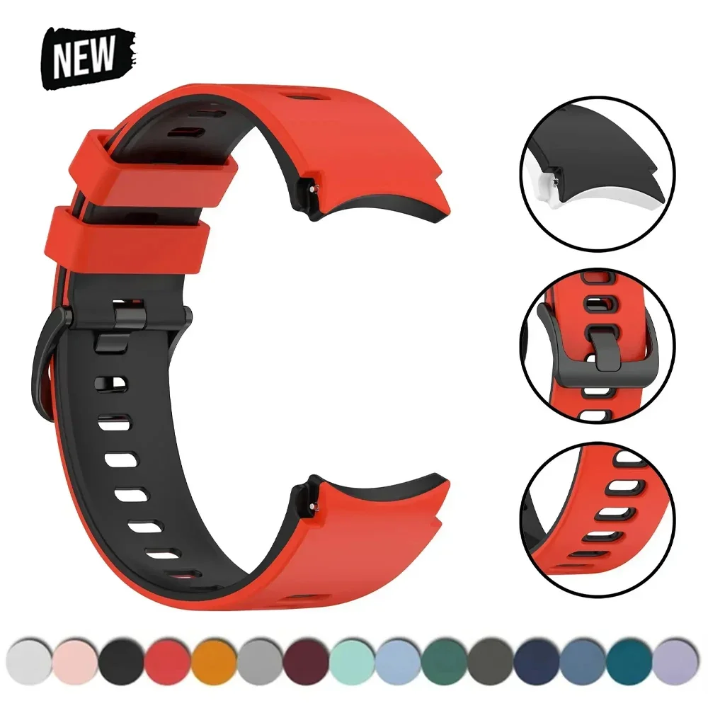 Original Silicone Band for Samsung Galaxy Watch 7 FE 6 4 Classic 5 Pro 44mm 40mm 43mm 47mm 45mm Bracelet Galaxy Watch6 7 Strap