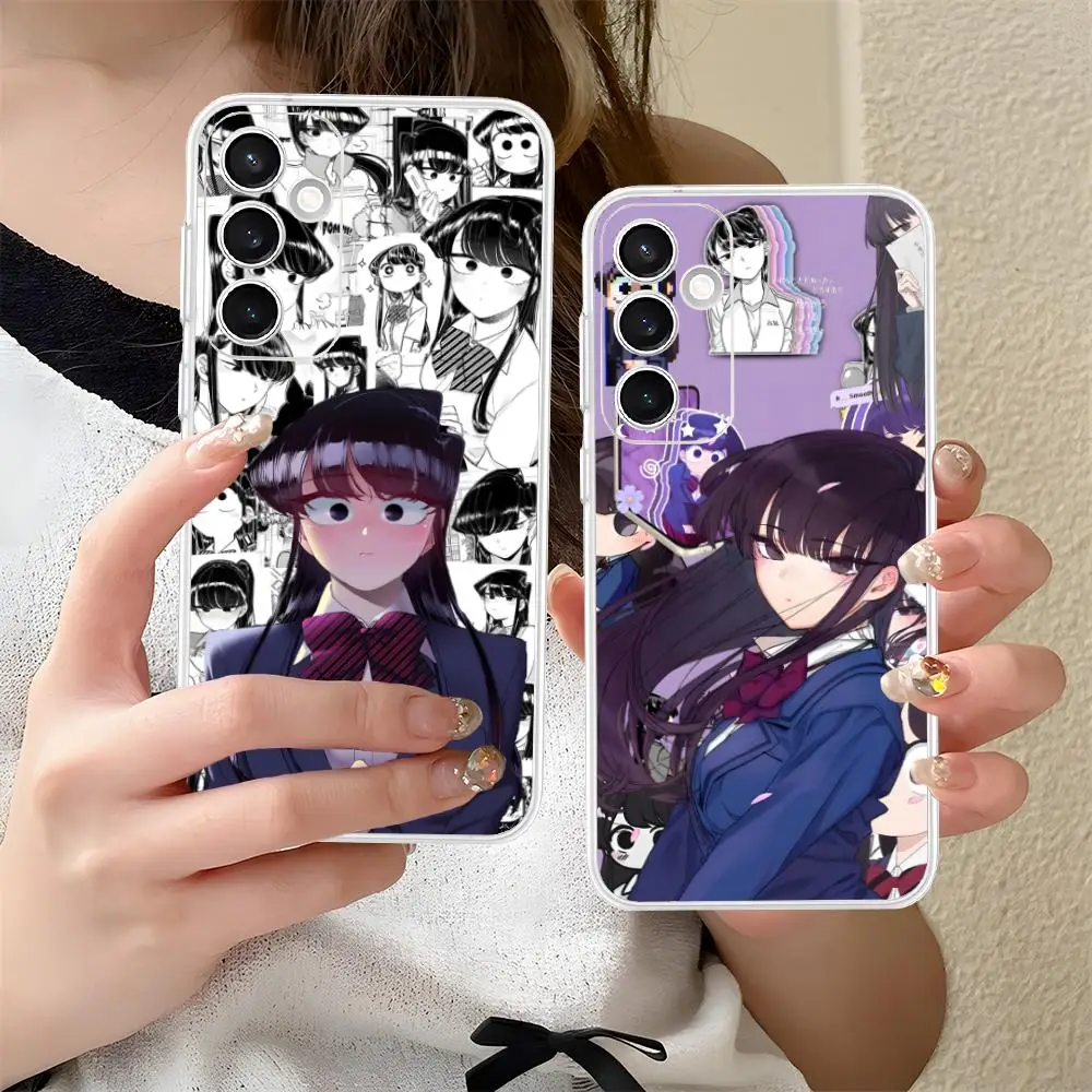 

Чехол для мобильного телефона Komi Shoko для Samsung Galaxy S25 S24 S23 S22 S21Plus FE, ультра прозрачный цветной защитный чехол, роскошный