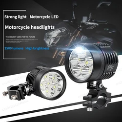 36W Led Headlights Motorcycle Universal Moto Spotlight LED Motorcycle Headlight Auxiliary 12V 80V Car Lamp External G4F